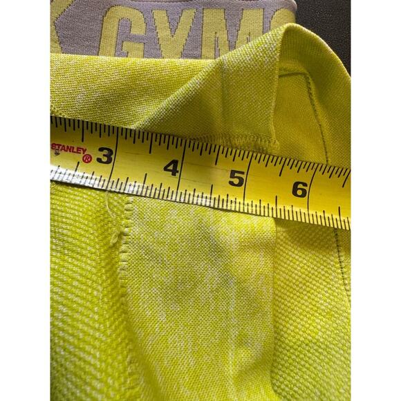 Gymshark Flex Shorts Athletic Biker Shorts Mid Rise Lime Green And Gray Size XS - Picture 6 of 6